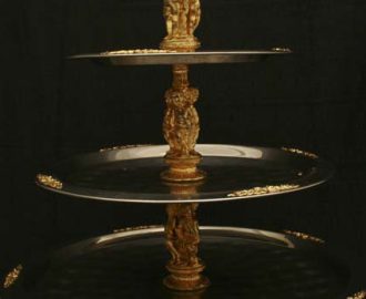 Gold Trim 4 Tier $30.00
