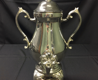 Coffee Urn Silverplate $25.00