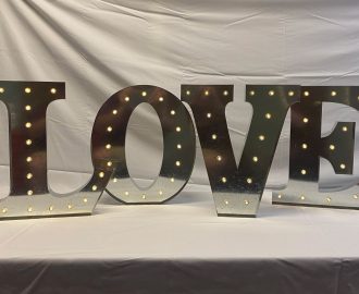 20” Vintage Lighted Love Letters $100