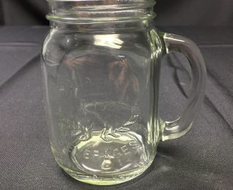 Mason Jar Glass with Handle $1.00
