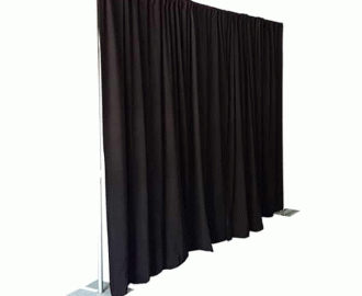 Pipe and Drape 10' Long 8' High / Colors & Sizes available