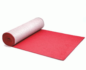 Red Carpet 4' by 10' $15.00